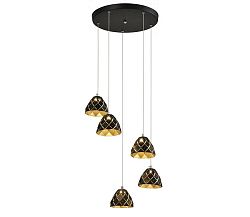 Auhilon LED Csillár zsinóron DORI 5xLED/4W/230V