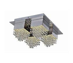 Auhilon LED Kristály csillár AMBER 4xLED/6W/230V