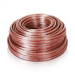 Auna hangfalkábel 4 x 2,5 mm², transzparens, 25 m
