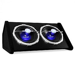Auna kettős subwoofer, fényeffektussal, 2000 W