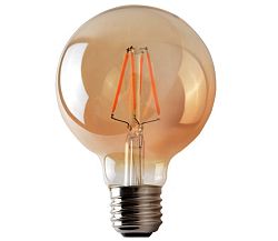 Brilum LED Izzó LEDSTAR AMBER G95 E27/8W/230V