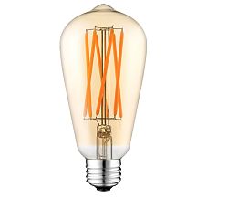 Brilum LED Izzó LEDSTAR AMBER ST64 E27/10W/230V