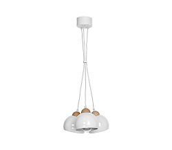 Decoland Csillár DAMA 3xE27/60W/230V fehér