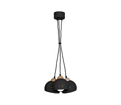 Decoland Csillár DAMA 3xE27/60W/230V fekete