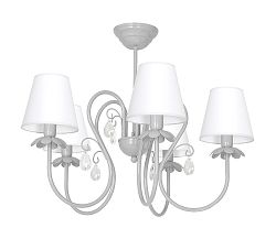 Decoland Csillár MEDUZA 5xE14/60W/230V szürke