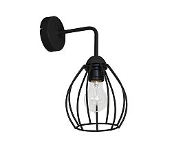 Decoland Fali lámpa STAR 1xE27/60W/230V fekete