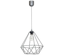 Decoland Függeszték BASKET 1xE27/60W/230V szürke