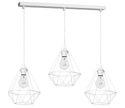 Decoland Függeszték BASKET 3xE27/60W/230V fehér