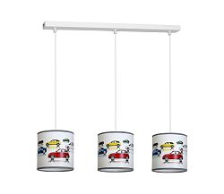 Decoland Gyerek csillár AUTA 3xE27/60W/230V