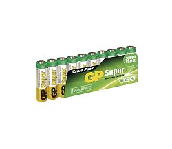 EMOS 10 db Alkáli elem AAA GP SUPER 1,5V