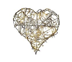 EMOS LED Krácsonyi dekor HEART 1xLED/1W/2xAA