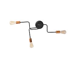 Helam Csillár TUBE 2xE27/60W/230V fekete