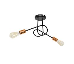 Helam Fali lámpa TUBE 1xE27/60W/230V fekete