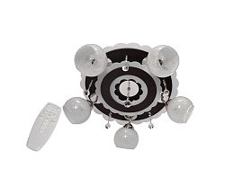 Helam Spotlámpa ARONA 5xE27/60W/230V+LED fekete