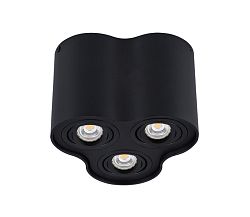 Kanlux Spotlámpa BORD 3xGU10/25W/230V fekete