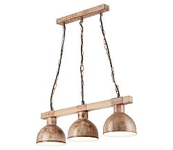 Lamkur Csillár láncon AGNESE 3xE27/60W/230V