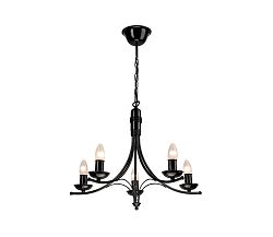 Lamkur Csillár láncon LUCA 5xE14/40W/230V