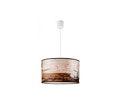 Lamkur Csillár zsinóron 1xE27/60W/230V kávé