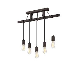 Lamkur Csillár zsinóron LEON 5xE27/60W/230V