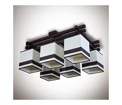 Light4home Csillár GRANADA 6xE14/40W/230V barna