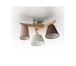 Light4home Csillár YOKE 3xE14/40W/230V tölgy