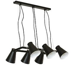 Luminex Csillár BEVAN 6 6xE27/60W fekete