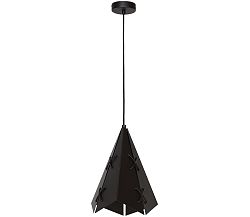 Luminex Csillár CONALL 1 1xE27/60W fekete