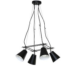 Luminex Csillár FERRIS 4 4xE27/60W fekete