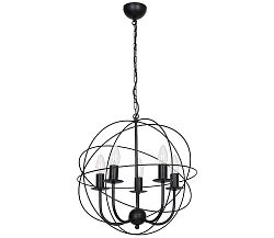 Luminex Csillár GLOBE 3 3xE14/60W fekete