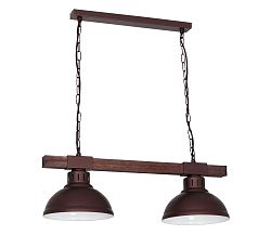 Luminex Csillár láncon HAKON 2xE27/60W/230V sötét