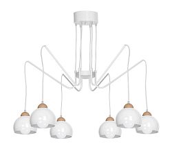 Luminex Csillár zsinóron DAMA 6xE27/60W/230V