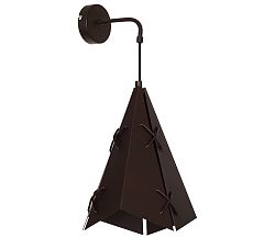 Luminex Fali lámpa CONALL 1xE27/60W barna