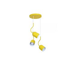 Luminex Függeszték ALVI 3xE27/60W/230V sárga