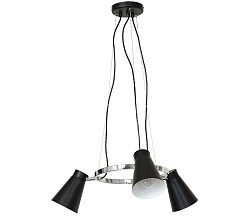 Luminex Függeszték BEVAN 3xE27/60W fekete