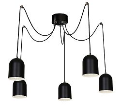 Luminex Függeszték BEVIN 5xE27/60W fekete