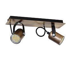 Luminex Spotlámpa MARK 2 2xGU10/40W antik bronz