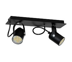 Luminex Spotlámpa MARK 2 2xGU10/40W fekete