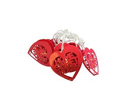 Milagro LED Dekor lánc HEART LED/2xAA
