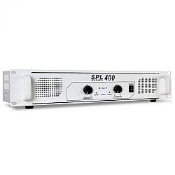 PA erősítő Skytec SPL 400, 1200 W, HiFi erősítő, fehér