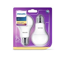 Philips Készlet 2x LED izzó Philips E27/11W/230V