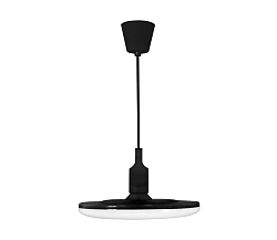 Polux LED Függeszték KIKI 1xE27/10W/230V fekete