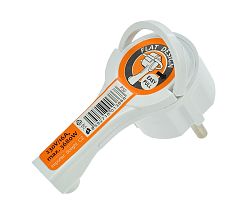 Solight Dugvilla hajlított, 230V/16A fehér