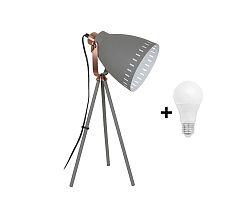 Solight LED Állólámpa 1xE27/10W/230V szürke 52cm