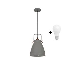 Solight LED Csillár 1xE27/10W/230V szürke 26,5cm