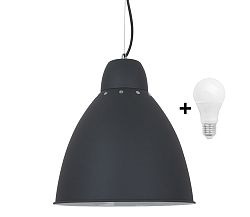 Solight LED Csillár 1xE27/10W/230V szürke 29,5cm