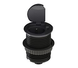 Solight USB Beépített konnektor takaróval 230 V