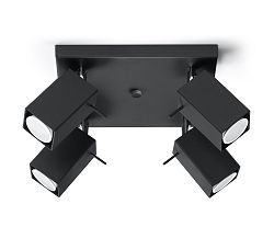 Sollux Spotlámpa MERIDA 3 3xGU10/40W/230V fekete