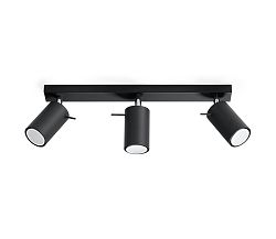 Sollux Spotlámpa RING 2 2xGU10/40W/230V fekete