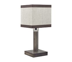TK Lighting asztali lámpa LEA GRAY 1xE27/60W/230V