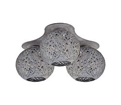 TK Lighting csillár BACKAZ GRAY 3xE27/60W/230V
